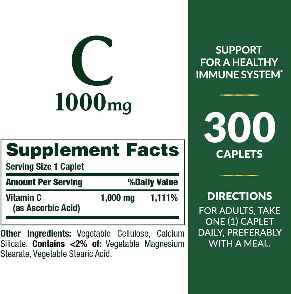 Vitamin C 1000mg immune support caplets by Nature's Bounty
