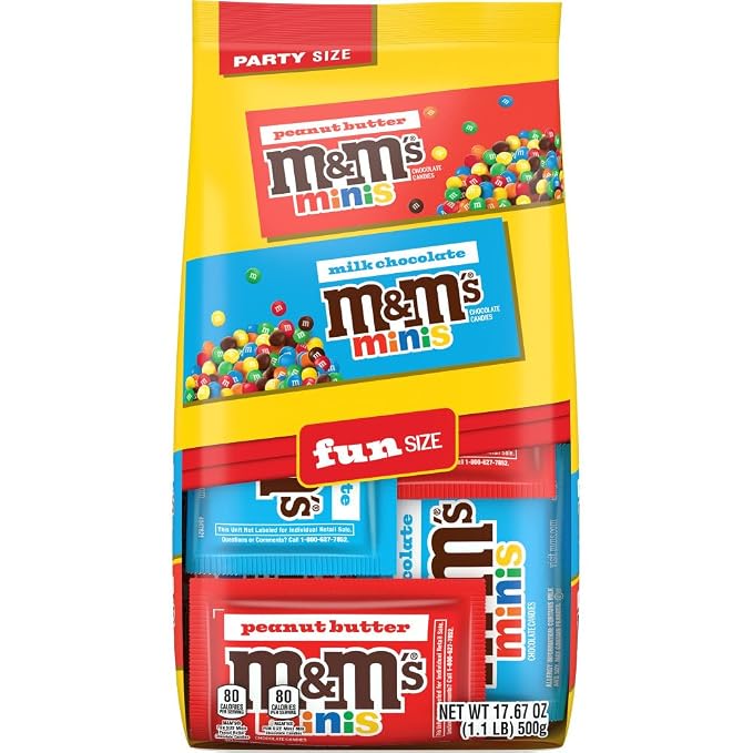 M&M'S Mixed Minis Fun Size 17.67 oz candy bag