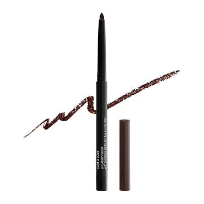Retractable waterproof eyeliner pencil in dark brown