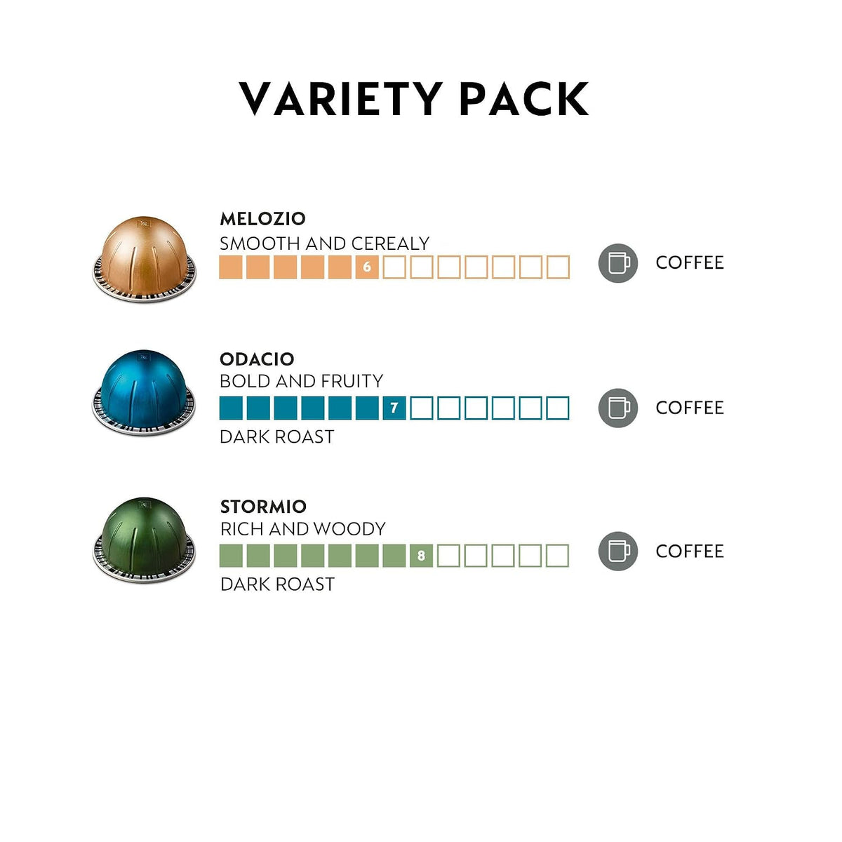 Visit the Nespresso Store — Nespresso Vertuo, Discovery Variety Pack, 50-Count Coffee and Espresso Pods - product image 26