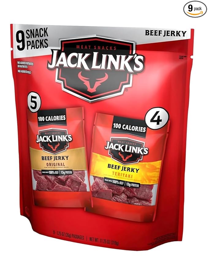 Jack Link's beef jerky variety pack 9 bags