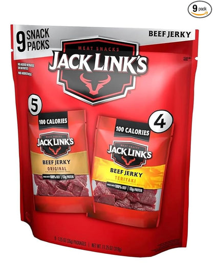 Jack Link's beef jerky variety pack 9 bags