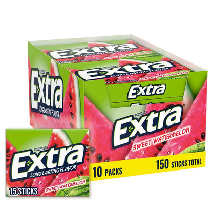 EXTRA Sweet Watermelon chewing gum bulk box
