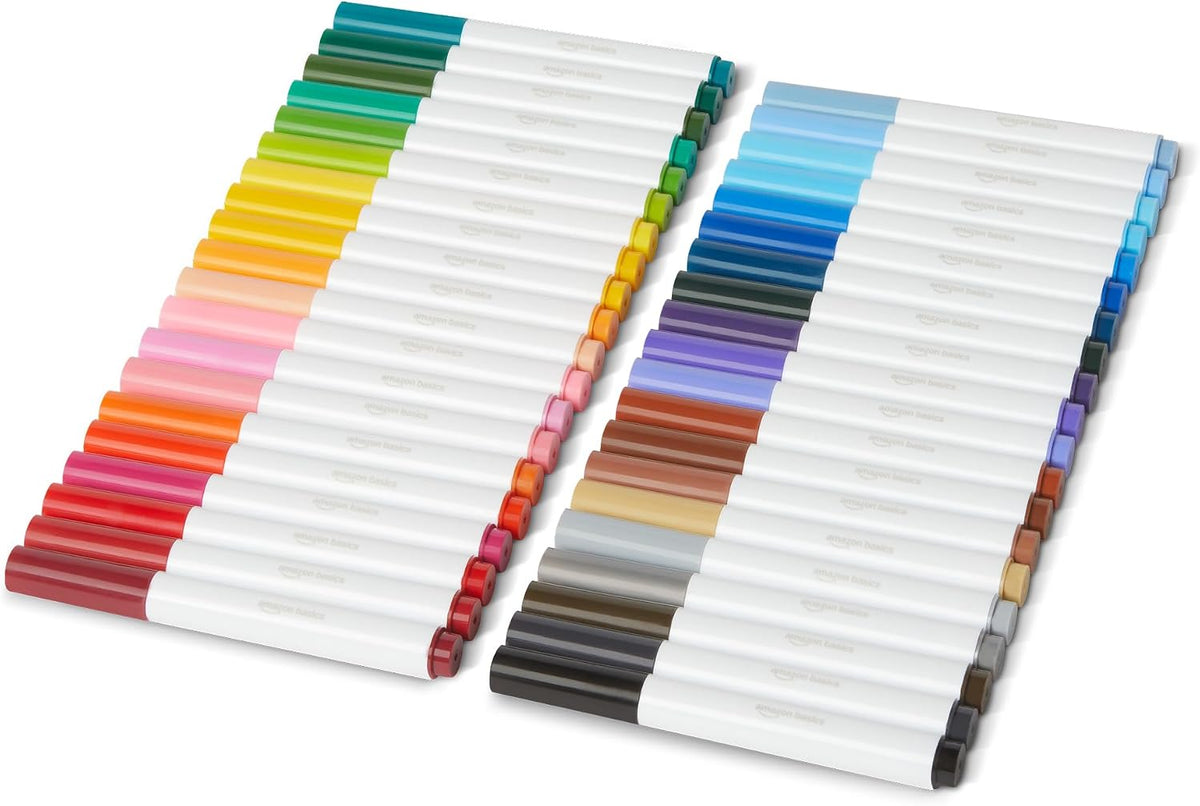 Broad line washable markers in assorted colors