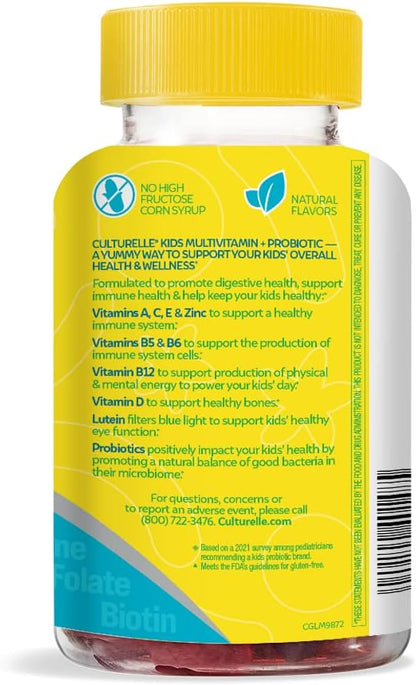 Culturelle 60 count kids multivitamin gummies