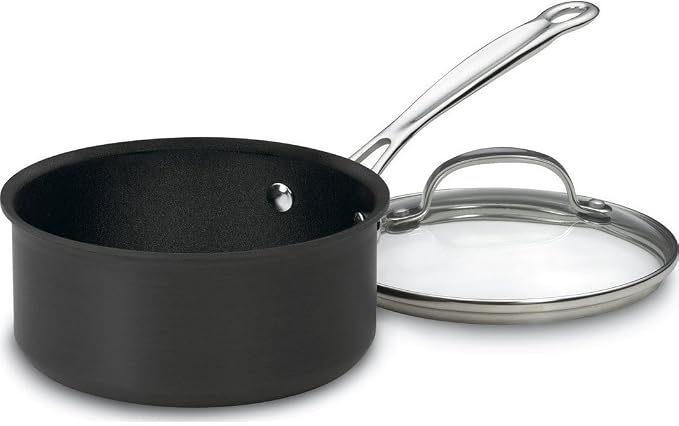 Cuisinart Chef's Classic black 1.5-quart saucepan with lid