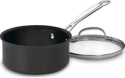 Cuisinart Chef's Classic black 1.5-quart saucepan with lid