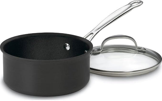 Cuisinart Chef's Classic black 1.5-quart saucepan with lid