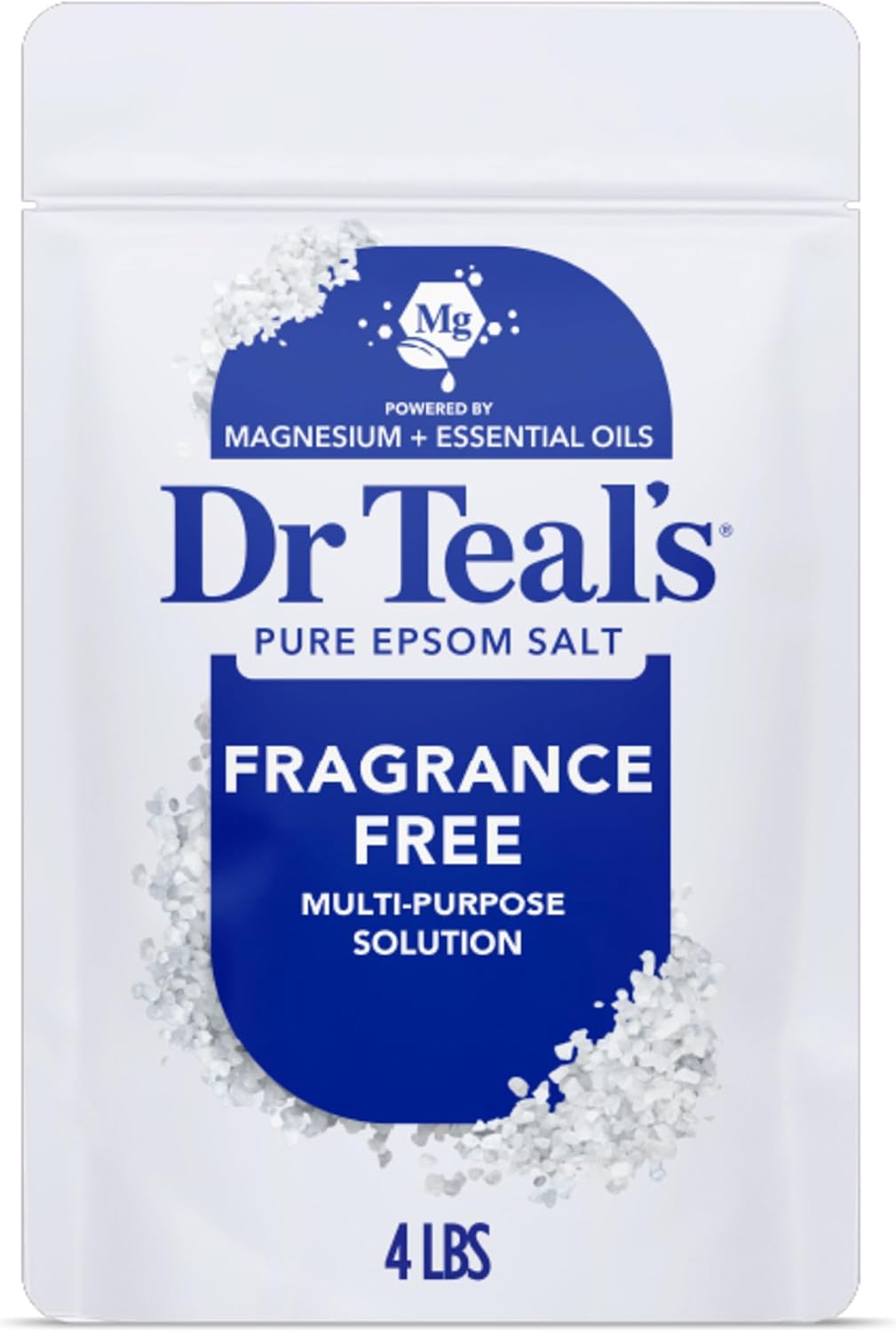 Dr Teal's magnesium sulfate bath soak fragrance free