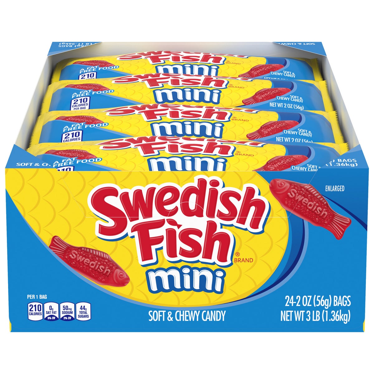 Swedish Fish soft and chewy candy 24-count pack