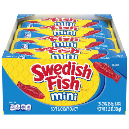 Swedish Fish soft and chewy candy 24-count pack