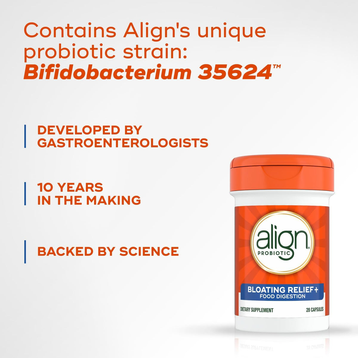 Align Probiotic Bloating Relief for women and men