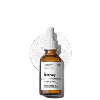 The Ordinary Alpha Arbutin 2% and Hyaluronic Acid serum bottle