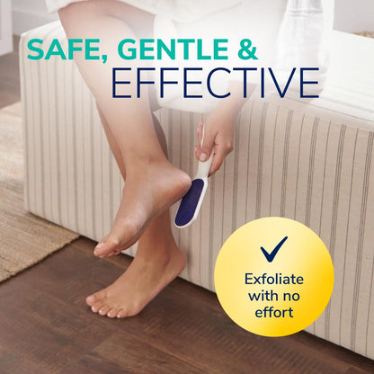 Soft-touch handle foot file for smooth feet