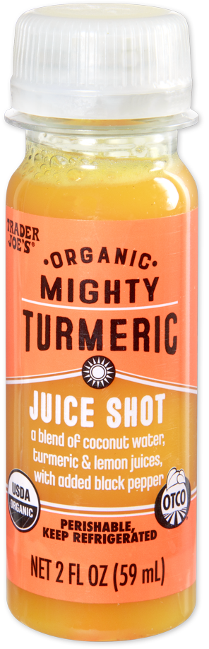 Trader Joe's Organic Mighty Turmeric Juice Shot bottle