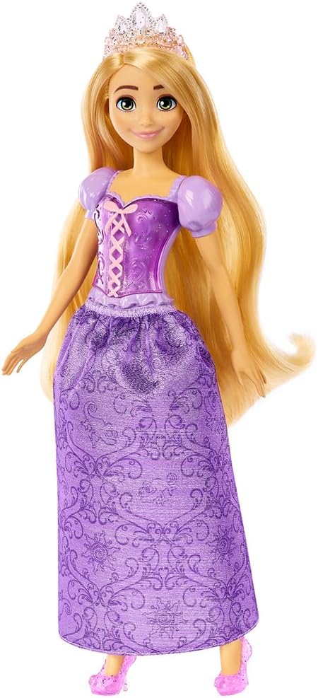 Rapunzel doll with sparkling outfit and tiara