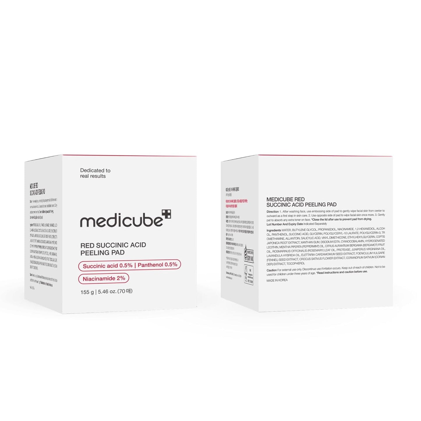 medicube Toner Pads Zero Pore Pad 2.0 | Dual-Textured Facial Pad for Exfoliation and Pore Care with 4.5% AHA Lactic Acid, 0.45% BHA Salicylic Acid | Ideal for All, Korean Skin Care, 70 Pads (1 Pack)