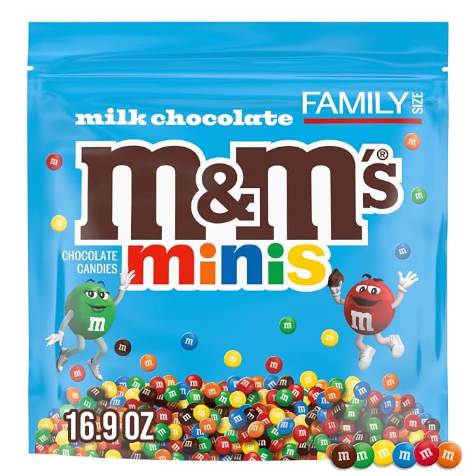 M&M's Minis milk chocolate candy family size bag