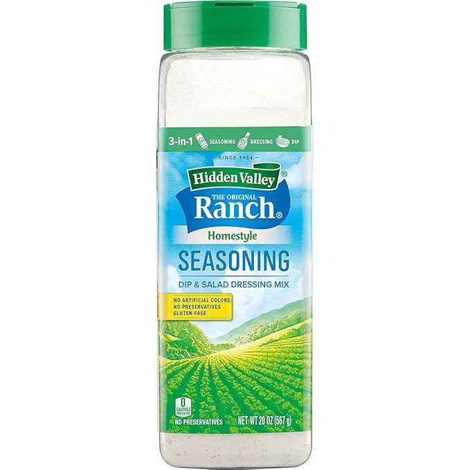 Hidden Valley Homestyle Ranch Seasoning and Salad Dressing Powder Mix, (20 Oz)