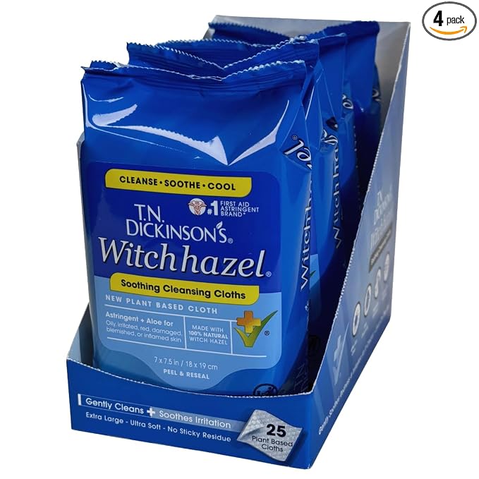 T.N. Dickinson's Witch Hazel cleansing cloths package