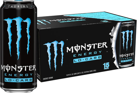 Monster Lo-Carb low carb energy drink cans