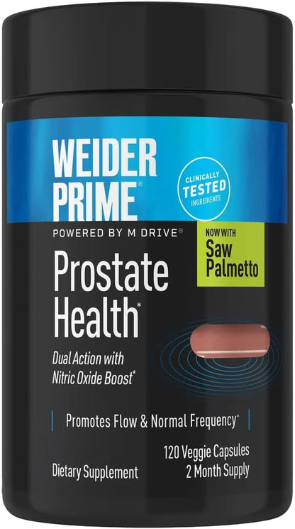 Weider Prime Prostate Health with Saw Palmetto, 120 Capsules