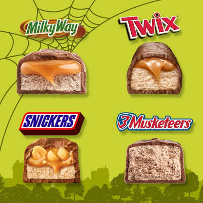 Individually wrapped assorted chocolate candy variety