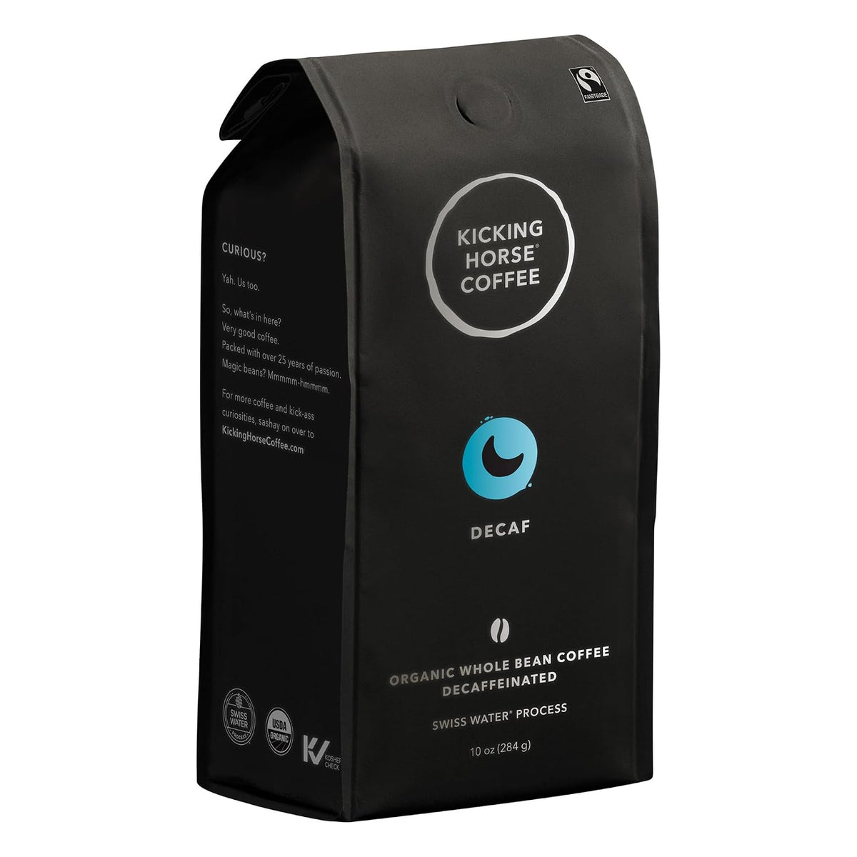 Visit the Kicking Horse Store — Kicking Horse Coffee, Decaf, Swiss Water Process, Dark Roast, Whole Bean, 10 Oz - Certified Organic, Fairtrade, Kosher Coffee - product image 24