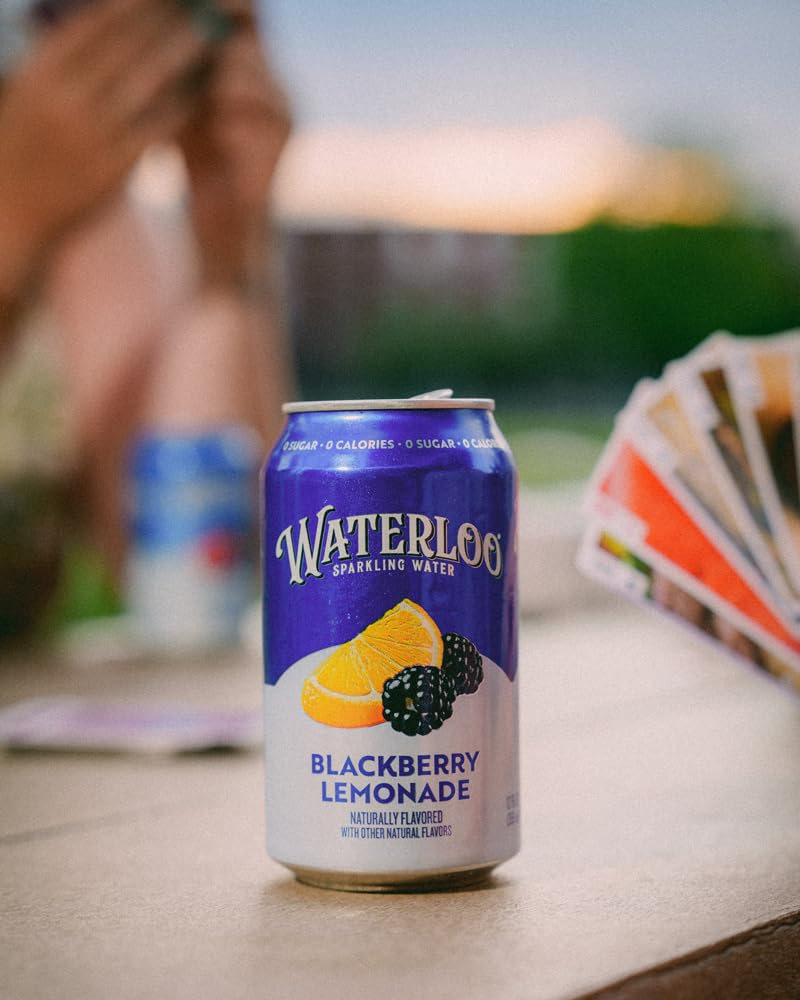 Waterloo flavored sparkling water cans