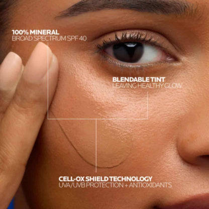 Light fluid facial sunscreen with sheer radiant finish