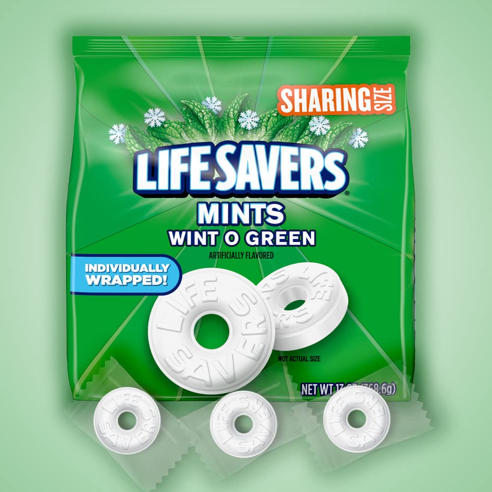 Wintergreen hard mints individually wrapped 13 oz