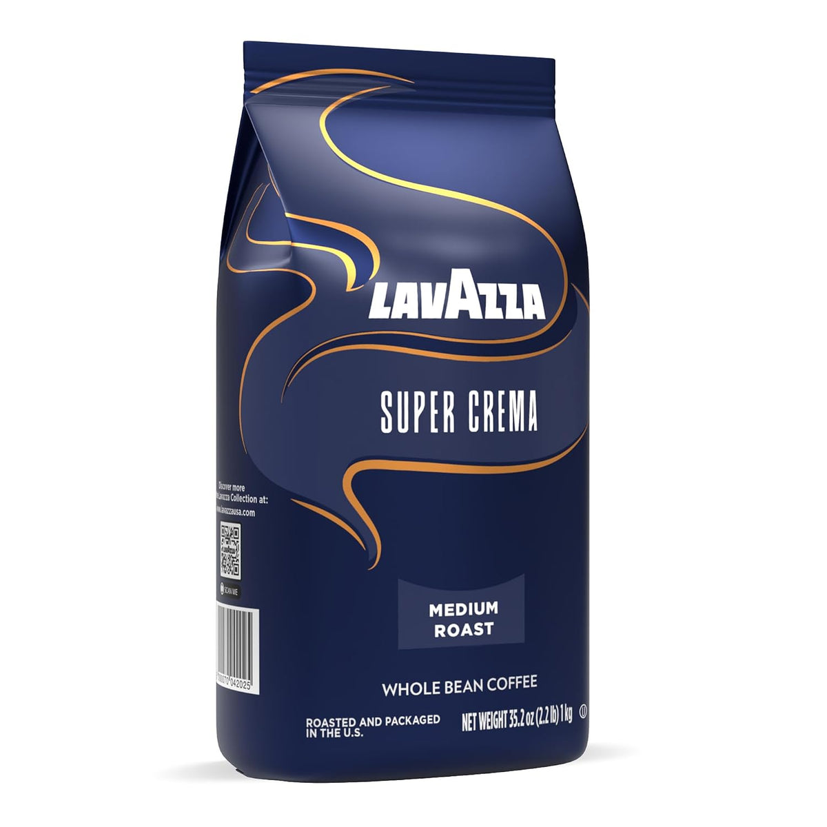 Lavazza Super Crema 2.2 lb whole bean coffee bag