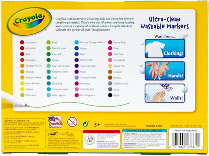 Assorted color Crayola fine tip markers for drawing