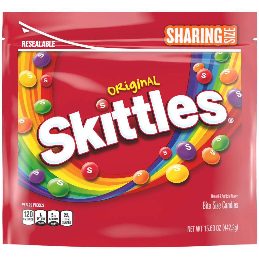 Colorful SKITTLES chewy candy for parties