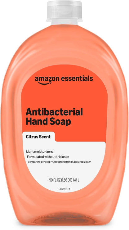 Light moisturizing hand soap refill bottle citrus scent