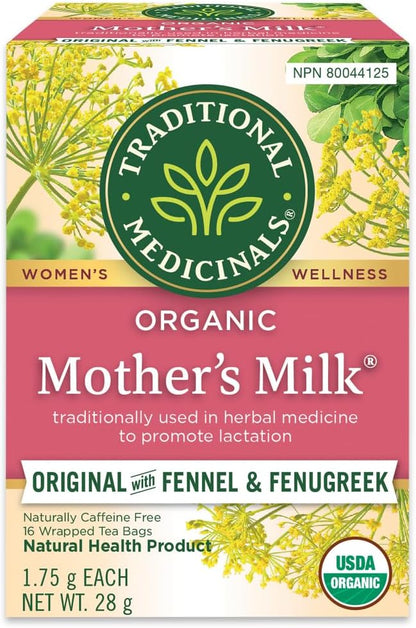 Organic lactation herbal tea for nursing mothers