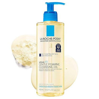 La Roche-Posay Lipikar AP+ foaming cleansing oil bottle
