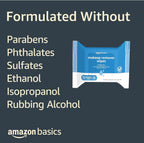 Amazon Basics hypoallergenic facial cleansing wipes