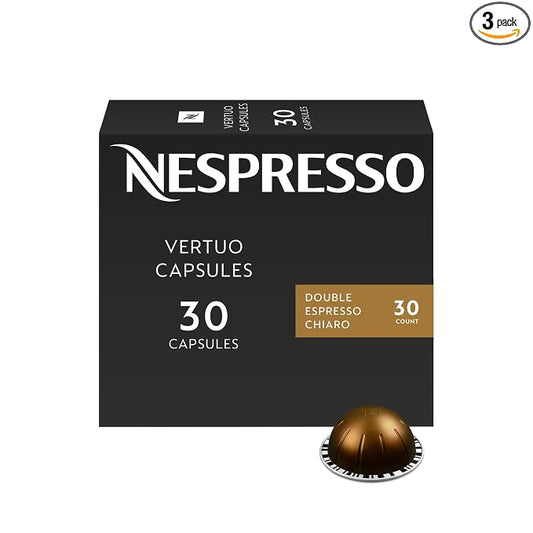 Nespresso Vertuo Double Espresso Chiaro 30 count pods