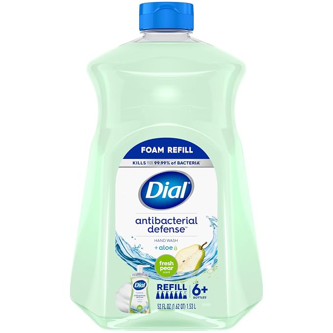 Dial Fresh Pear antibacterial foaming hand soap refill