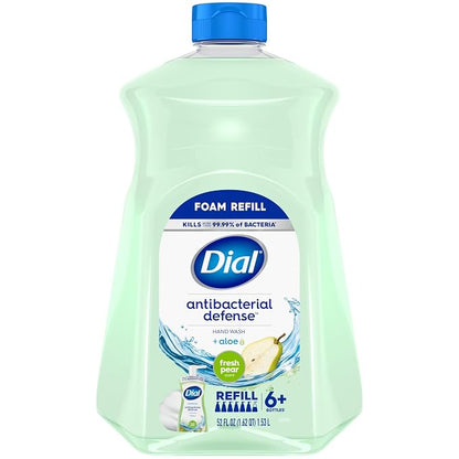 Dial Fresh Pear antibacterial foaming hand soap refill