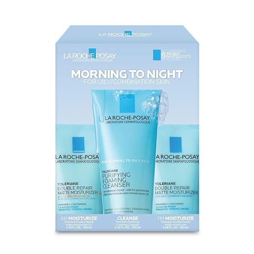 La Roche-Posay Toleriane skincare set with cleanser