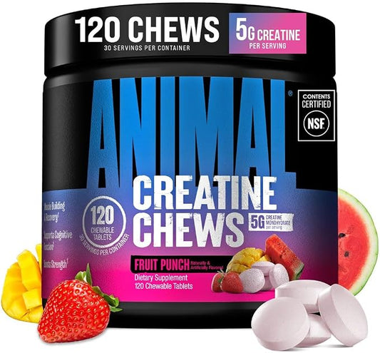 Animal Creatine Monohydrate Chews grape tub