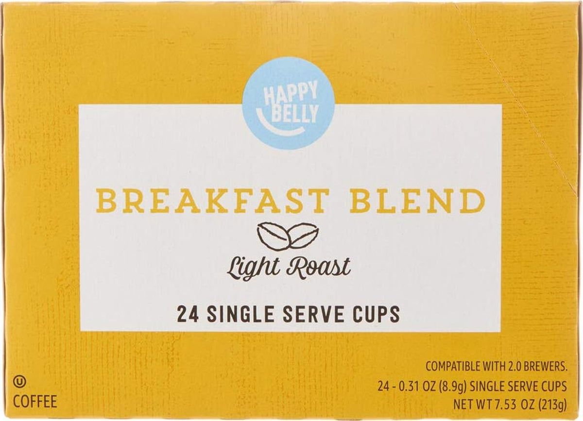 Happy Belly single serve Arabica coffee pods for Keurig brewers