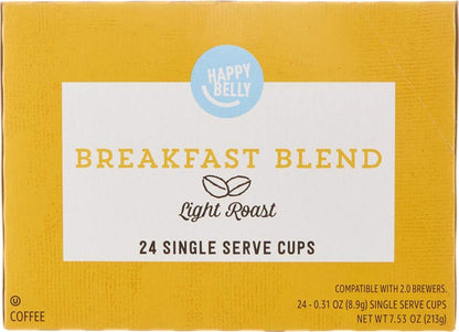 Happy Belly single serve Arabica coffee pods for Keurig brewers
