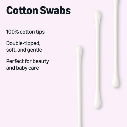 Amazon Essentials cotton swabs for baby care