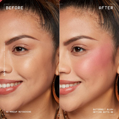 NYX Buttermelt vegan blush in Getting Butta