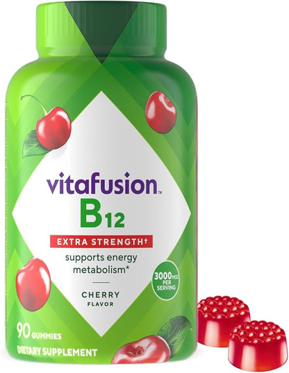 Vitafusion Vitamin B12 Gummies bottle front view