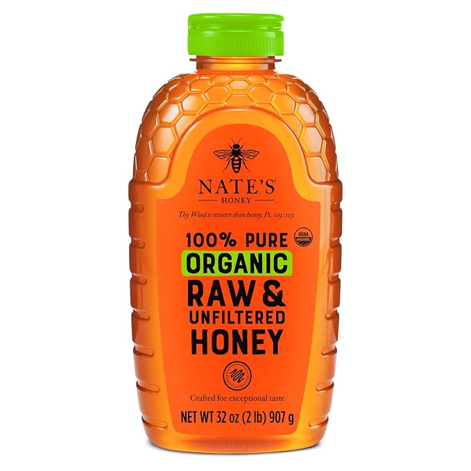 Nate's Organic Honey 32 oz squeeze bottle