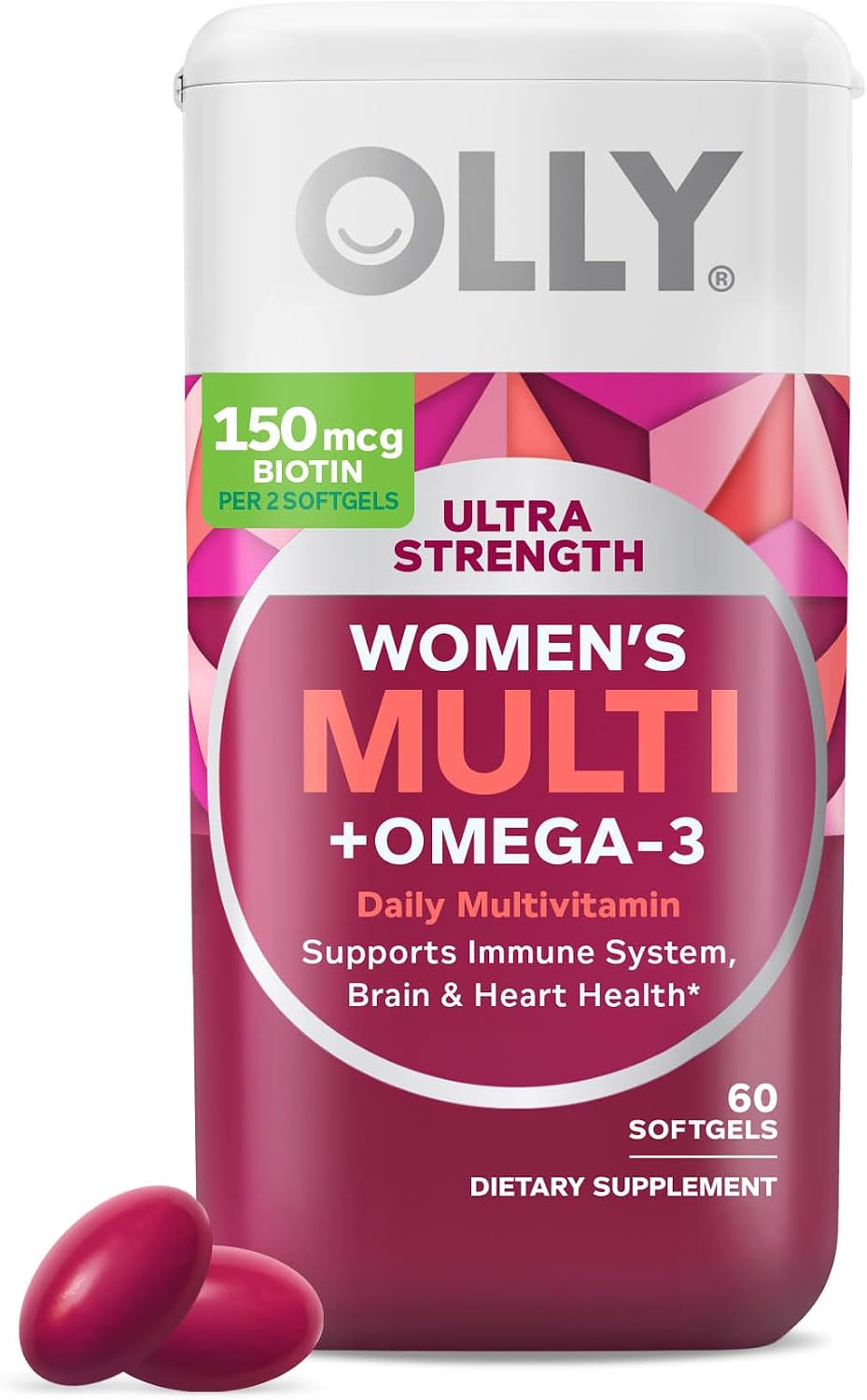 OLLY women’s multivitamin with Omega-3s 60 count